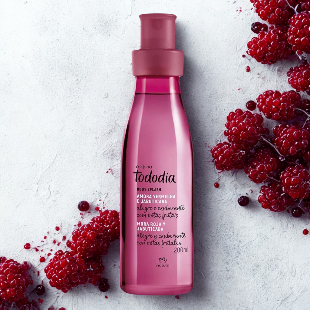 Body Splash Amora Vermelha e Jabuticaba 200ml Tododia Natura | Shopee ...