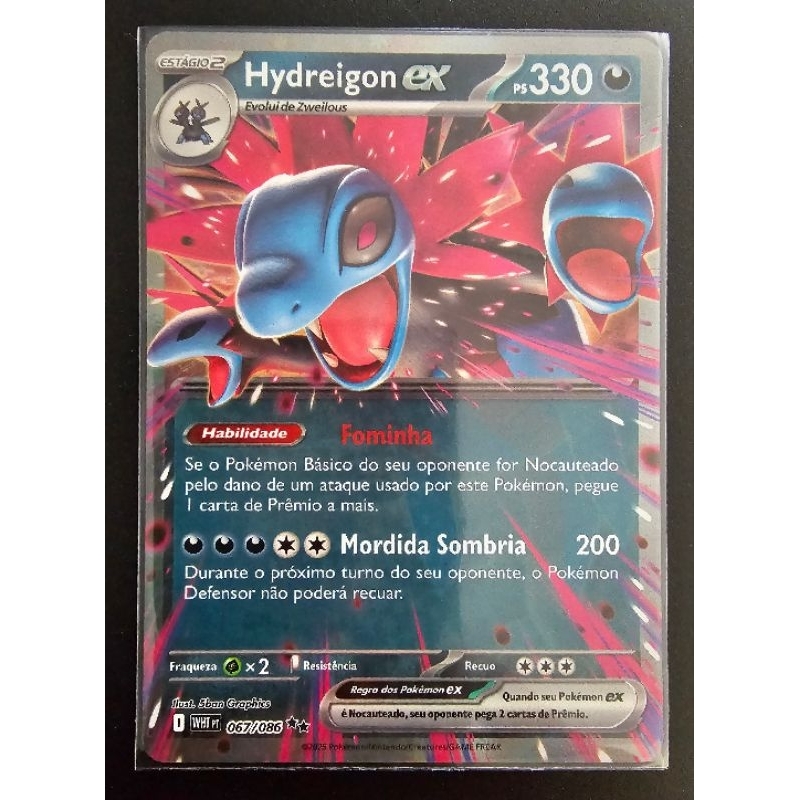 Carta Pokemon Hydreigon Ex 067/086 Fogo Branco