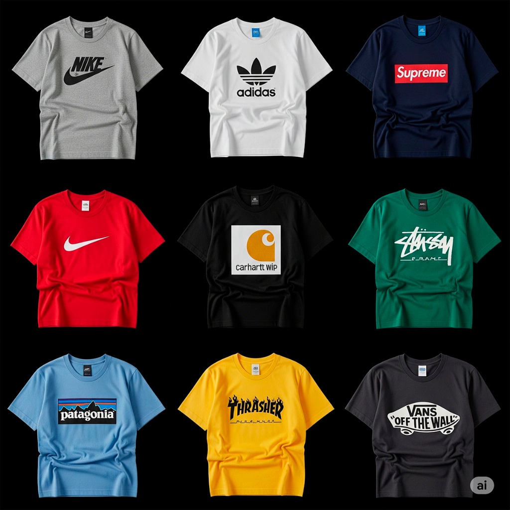 Camisetas Varios modelos Luxo, Envio Estampa+cor Sortidos Algodão Premium Tshirt Queima de Estoque