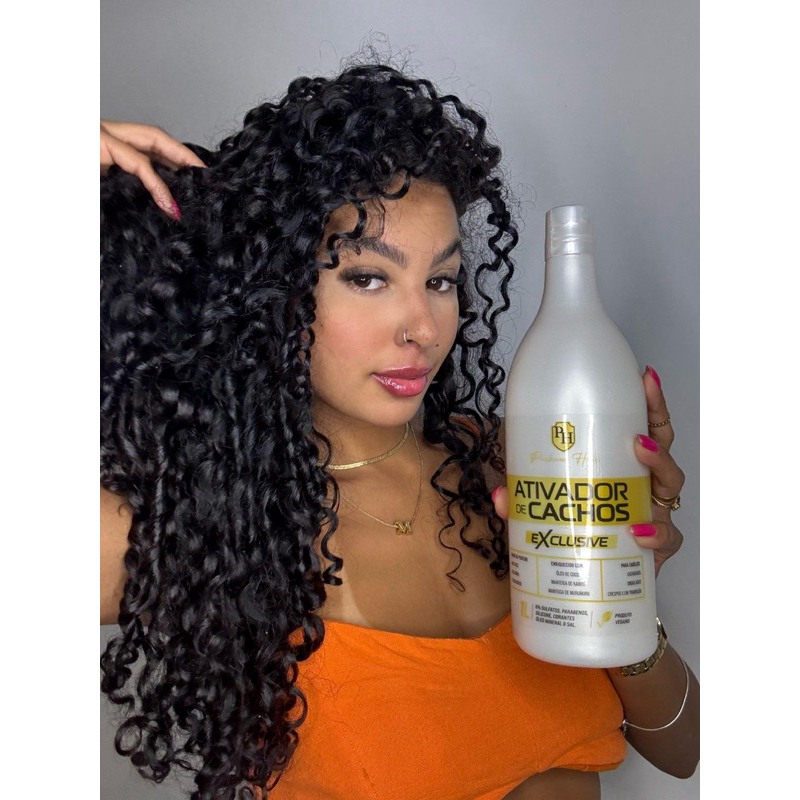 Ativador de Cachos Exclusive 1 Litro Creme de Pentear Packawhair ...
