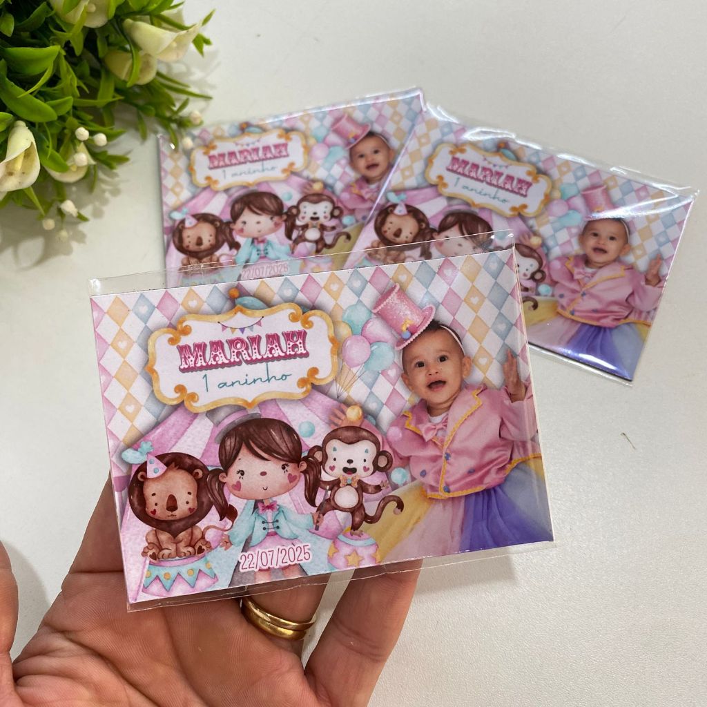 Lembrancinha aniversário/imã de geladeira personalizado /lembrançinha ...