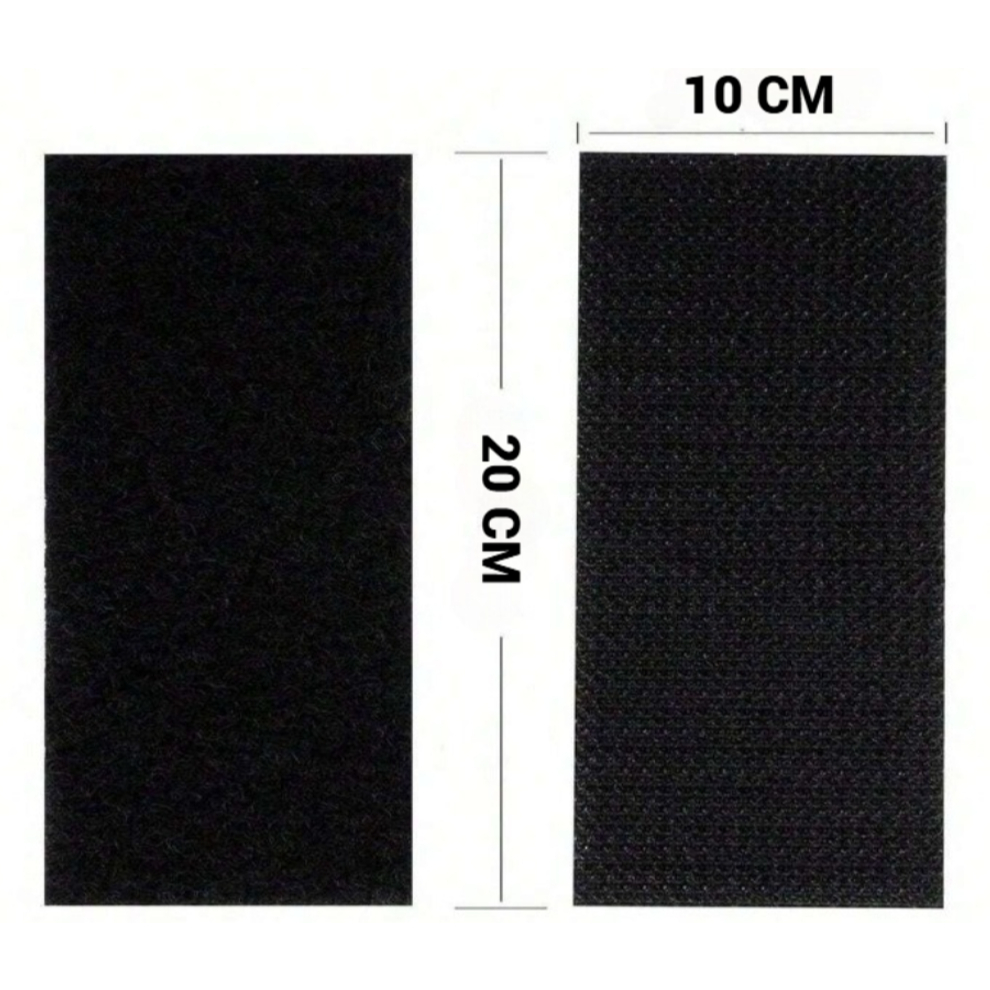 Set Autoadesivo VELCRO Nero 1 Pollice X 1 Yard - Gancio E Anello Per Fissaggi Versatili
