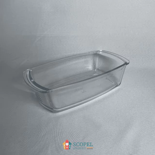 Pote / Assadeira de vidro retangular 1,5lts Marinex