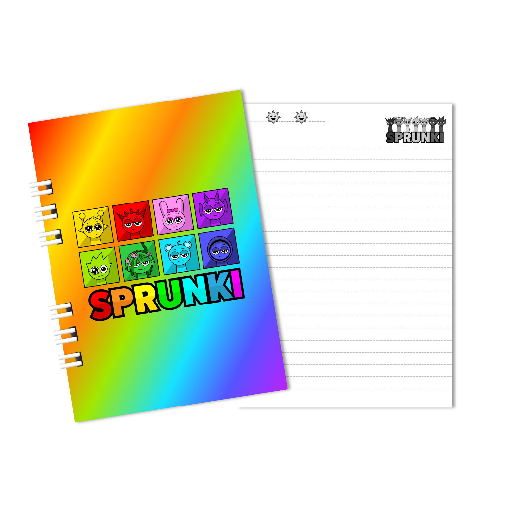 Caderno Fofo Sprunki Capa Dura Diário A5 15x21cm Sprunki | Shopee Brasil