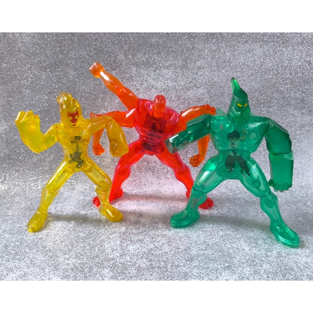 Ben 10 - McDonald's 2007 | Chamas, Quatro Braços e Diamante - Kit