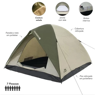 Barraca 5 Ou 7 Pessoas Lugares Alta Premium Araguaia Acampamento Camping Praia Impermeável - Bel Fix em Oferta na Shopee