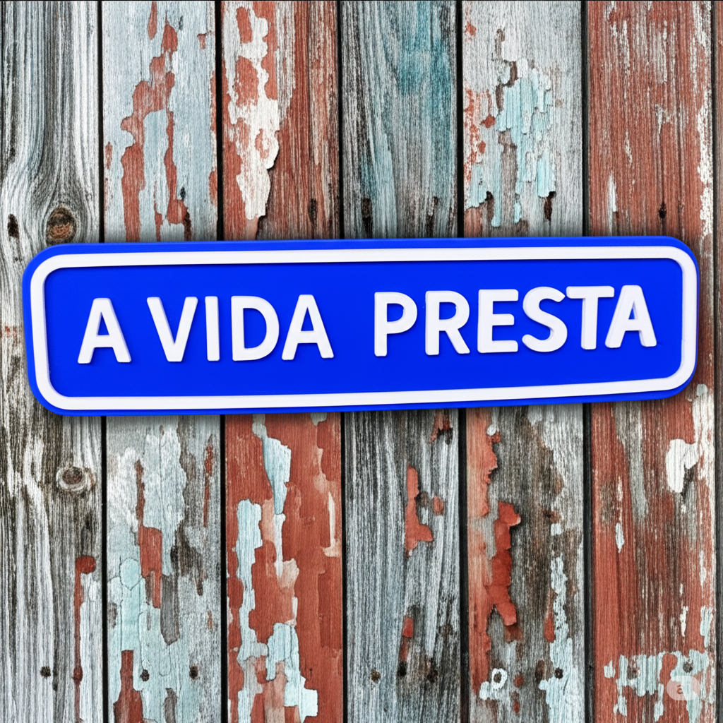 A vida presta Placa decorativa - Fernanda Torres Oscar - Frases quadro ...