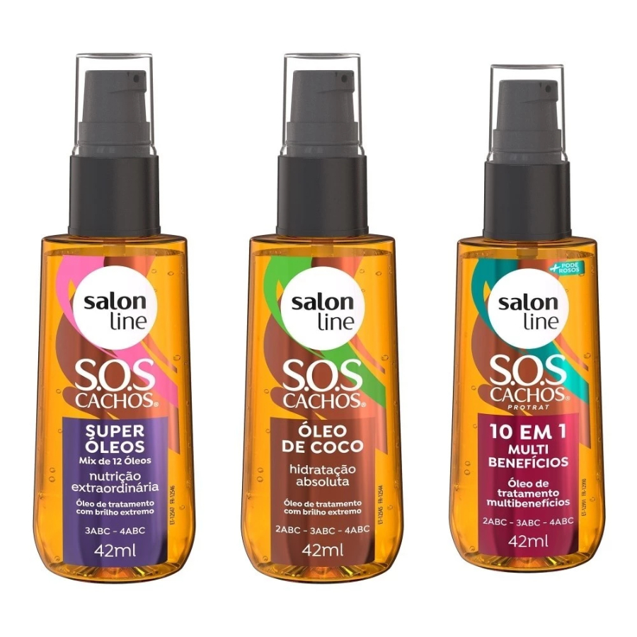 Kit Oleo Capilar Coco Super Oleos Multibeneficios Salon Line | Shopee ...