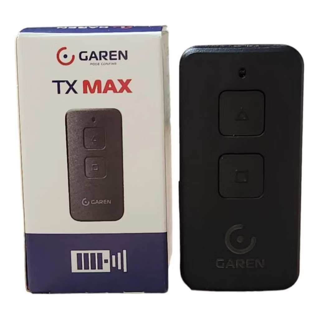 Controle remoto Garen TX Max 2 botões portão eletrônico alarme ...