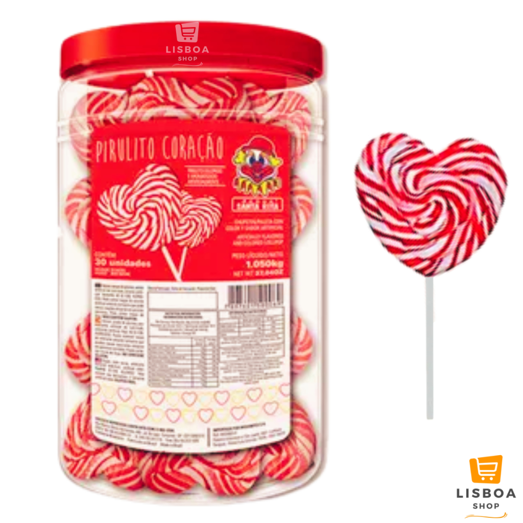 Pirulito Do Chaves Grande Psicodélico Pote 1kg com 30 unidades - Santa ...