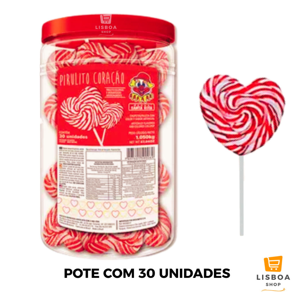 Pirulito Do Chaves Grande Psicodélico Pote 1kg com 30 unidades - Santa ...