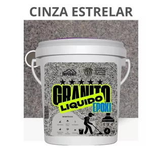 Granito liquido CINZA ESCURO estrelar impermit kit 4kg