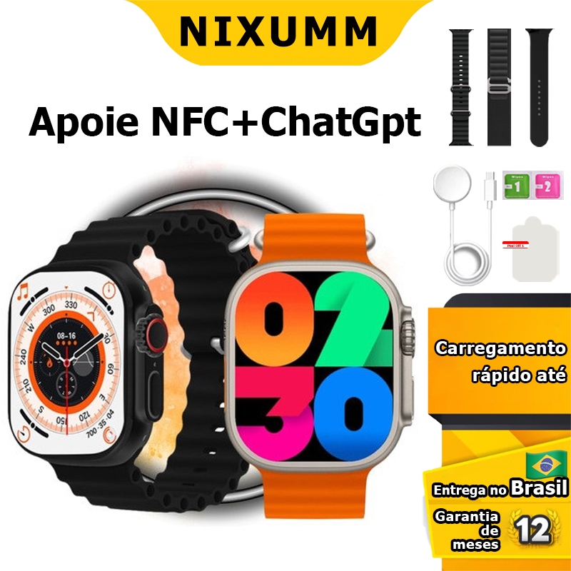Novo 2025 relógio smartwatch com nfc SUPER AMOLED Suporte IP67 à prova ...