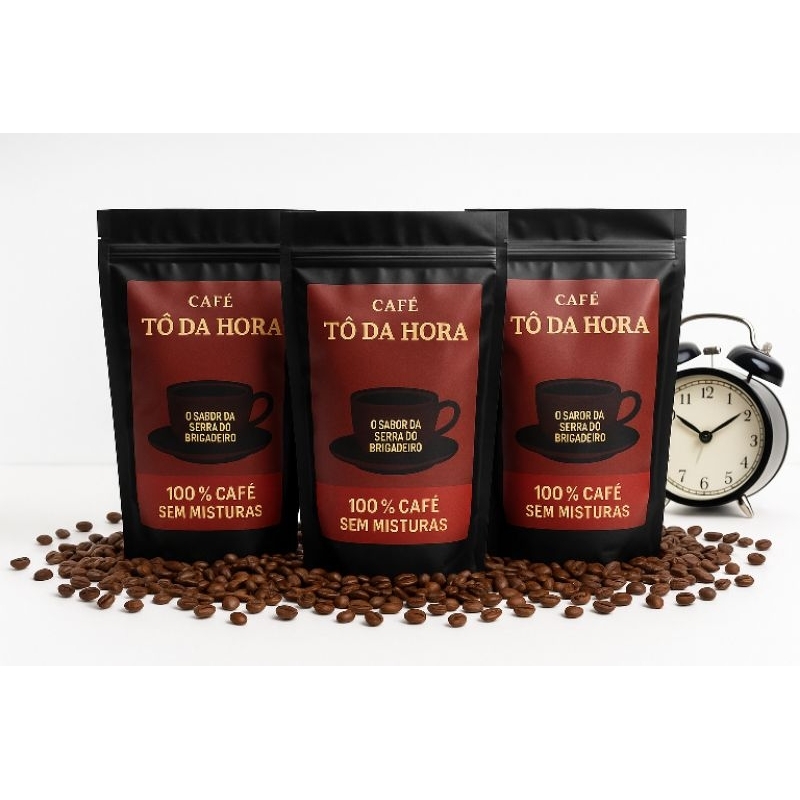 Kit Café em Grãos - 3 Pacotes de Café Tô da Hora 100% Puro Sem Misturas ...