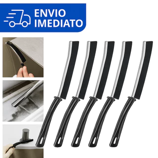 KIT 6 Escova de Limpeza Escovinha Limpa Canto Universal para Banheiro e Janelas Multifuncional