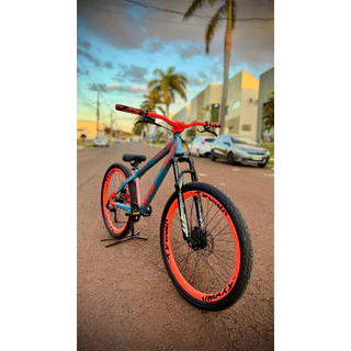 Bicicleta Aro 26 Aluminio Para Grau Modelo VikingX Freeride Colorida Jovens Empinar 1x1 Pedivela Single Aros Vmaxx em Oferta na Shopee