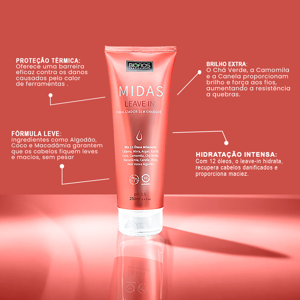 Kit Misturinha Midas Finalizador - Oils Complex + Leave-In