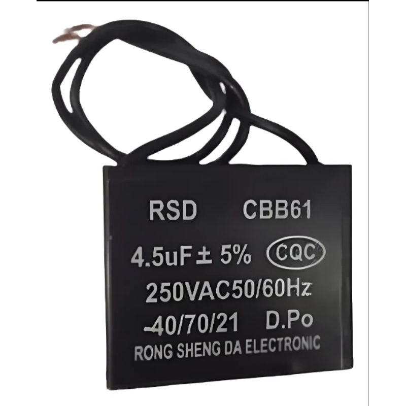 Capacitor de Ventilador 4,5 uf Arno Britania Circulador