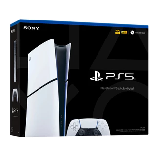 Console PlayStation 5 Edição Slim Digital Lacrado Com Garantia + NF - Versão sem jogos