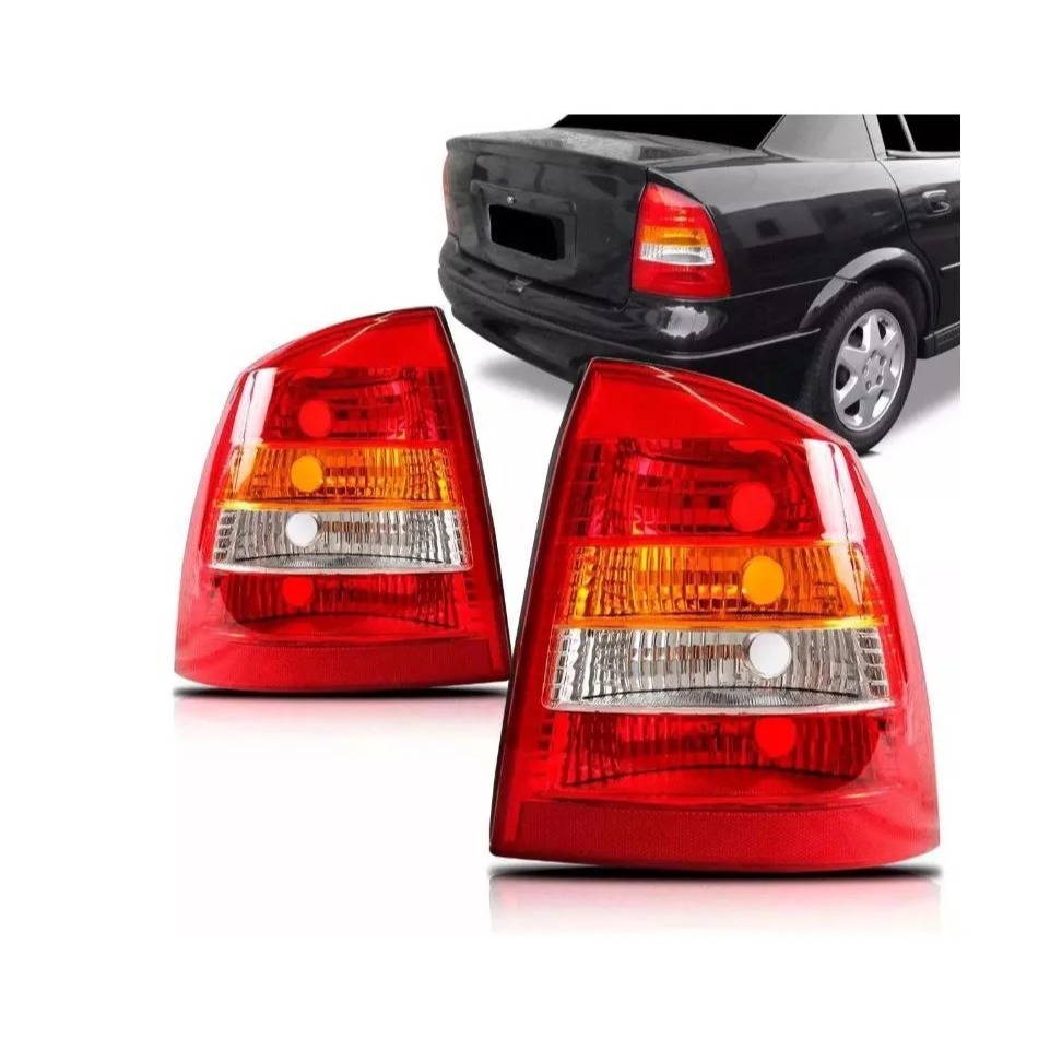 LANTERNA TRASEIRA CHEVROLET ASTRA HATCH 1998 A 2011 TRICOLOR LADO ...