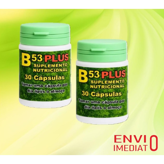 B53 Plus kit 2 Potes com 30 Caps | Shopee Brasil