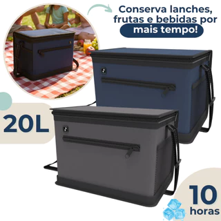 Bolsa Térmica Grande 20 Litros Conserva Alimento Bebidas Camping Praia Pesca Não Vaza Soprano em Oferta na Shopee