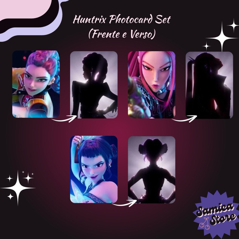 [FANMADE] Kpop Demon Hunters Huntrix Photocard Set | Shopee Brasil