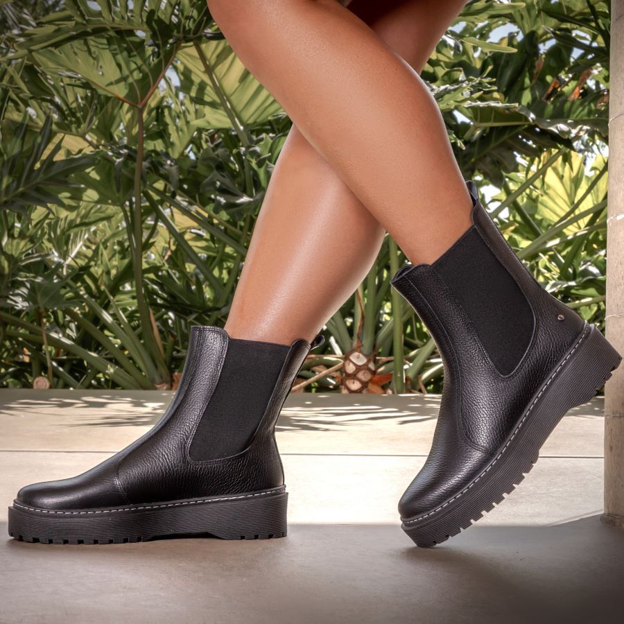 Chelsea Boots Zara Botas Senhora Zara Bota Tratorada Cano Alto