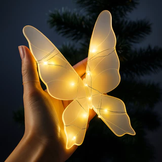 Borboleta Acrílico Com Fio De Led Enfeite 17cm e 35cm Personalizada PROMOÇÃO