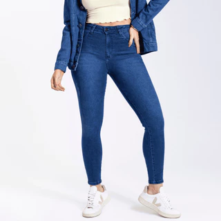 Calça Feminina Skinny Biotipo Premium Confortável Cintura Alta Elastano Lycra Original