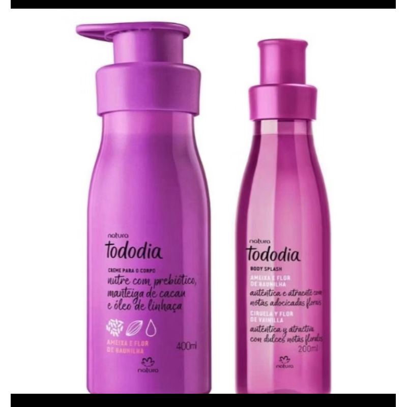 Kit Todo Dia Natura Body splash 200ml e Creme para o Corpo 400ml