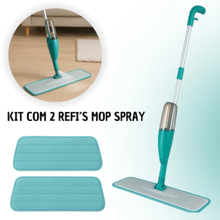 Mop Spray Fit 360° com Reservatório – Rodo Inteligente com Microfibra, Limpa Piso sem Balde e com Spray