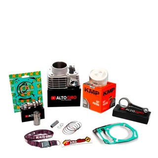 Kit 240cc + Comando Eixo Bruto + Biela + Pino Cursado 2mm P/titan/bros 150