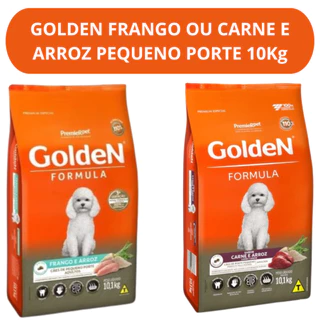 Ração Golden Formula Mini Bits Cães Adultos Raças Pequenas Frango ou Carne e Arroz 10kg