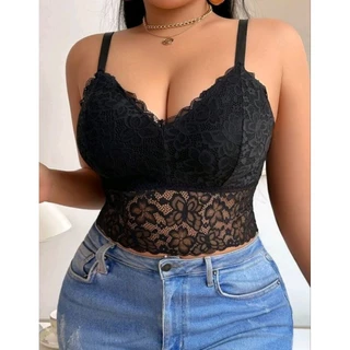 CROPPED TOP RENDA COM BOJO FEMININO ✨