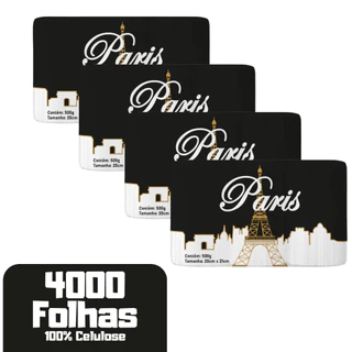 Papel Toalha 4000 Fls Interfolha Branco 100% Virgem Paris Qualidade e Economia
