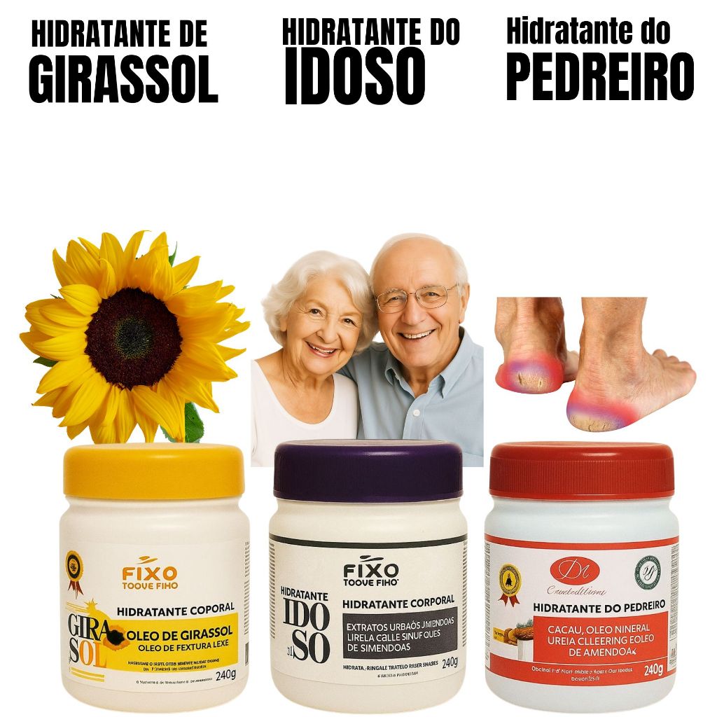 Kit Hidratante Corporal 240g-Hidratante do Idoso + Hidratante do ...