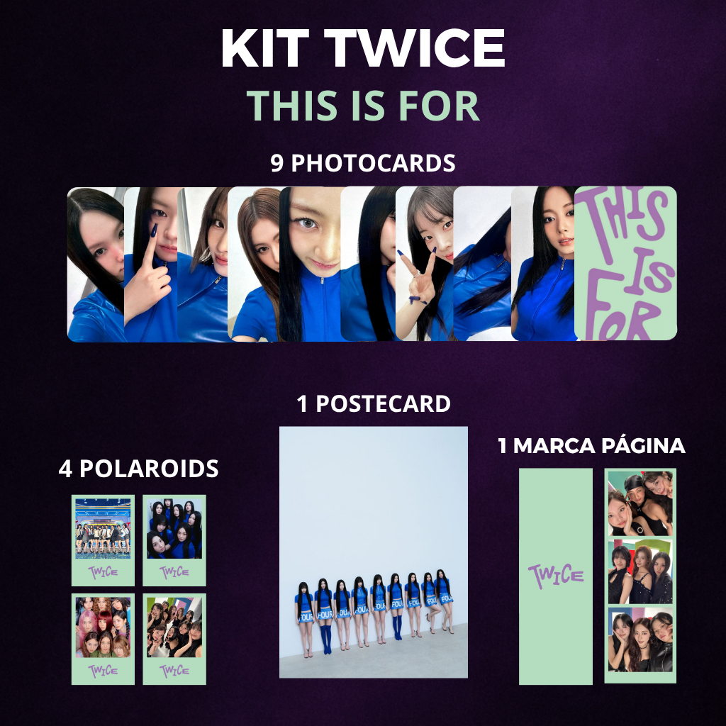 Kit & Set Twice era This Is For – Photocards, Polaroids e Mais | InkPop ...