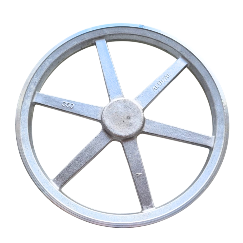 Polia De Alumínio - 350mm - 2 Canais A - Sem Furo | Shopee Brasil