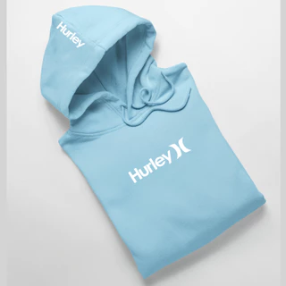 Moletom Hurley H Algodão Streetwear Skate Surf Com Capuz Adulto e Infantil Unissex