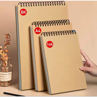Caderno de Esboços (40folhas) Profissional Espiralado 160 GSM Papel Espesso para Arte e Desenho a lápis