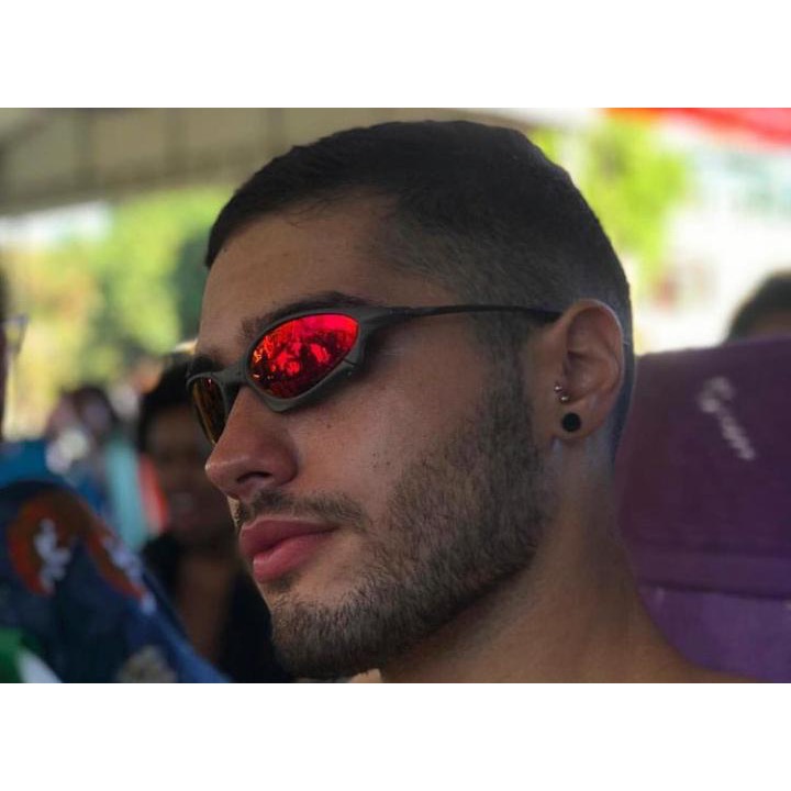 Óculos De Sol Enny Metal Lentes Ruby Masculino e Feminino