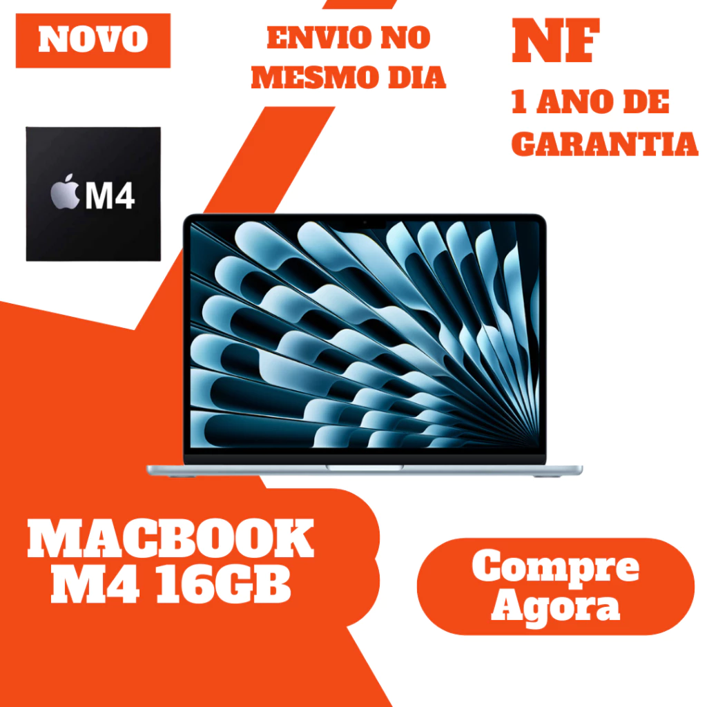 MacBook Air / Pro M4 16GB RAM 13” 15