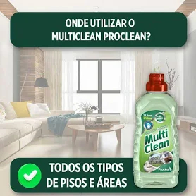 LIMPADOR MULTIUSO CONCENTRADO 1 LITRO RENDE ATÉ 10 LITROS MULTICLEAN ...