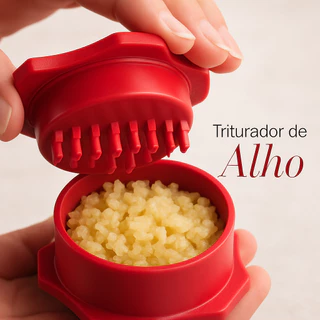 Triturador de Alho Manual Processador Amassador Espremedor em Oferta na Shopee