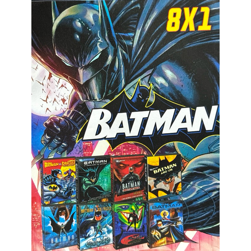 Batman desenho coletânea 8em1 dvd vídeo | Shopee Brasil