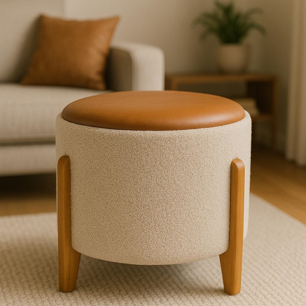 Puff Puffs Banqueta Virginia Decorativo Banco Sala Quarto Hall Moderno ...