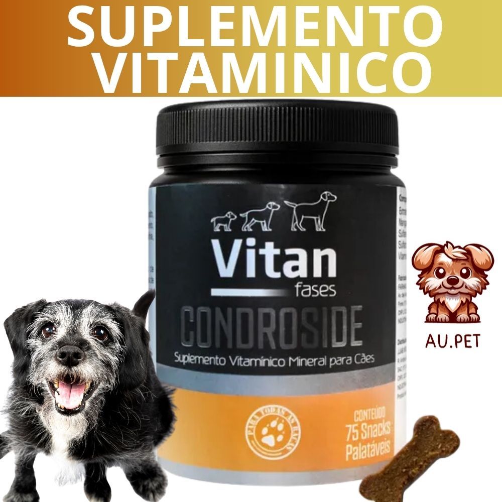 Suplemento Articular Para Cães Idoso - Glucosamina + Condroitina ...