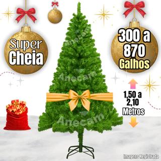 Arvore de Natal 1,50 Metros 540 Galhos Muito Cheia Elegante Luxo Cheia Modelos 2025 E Outros Modelos