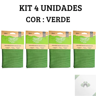 Kit 4 Panos Mágico Limpa Vidros Ákora Original – Limpeza Fácil e Sem Manchas Só com Água